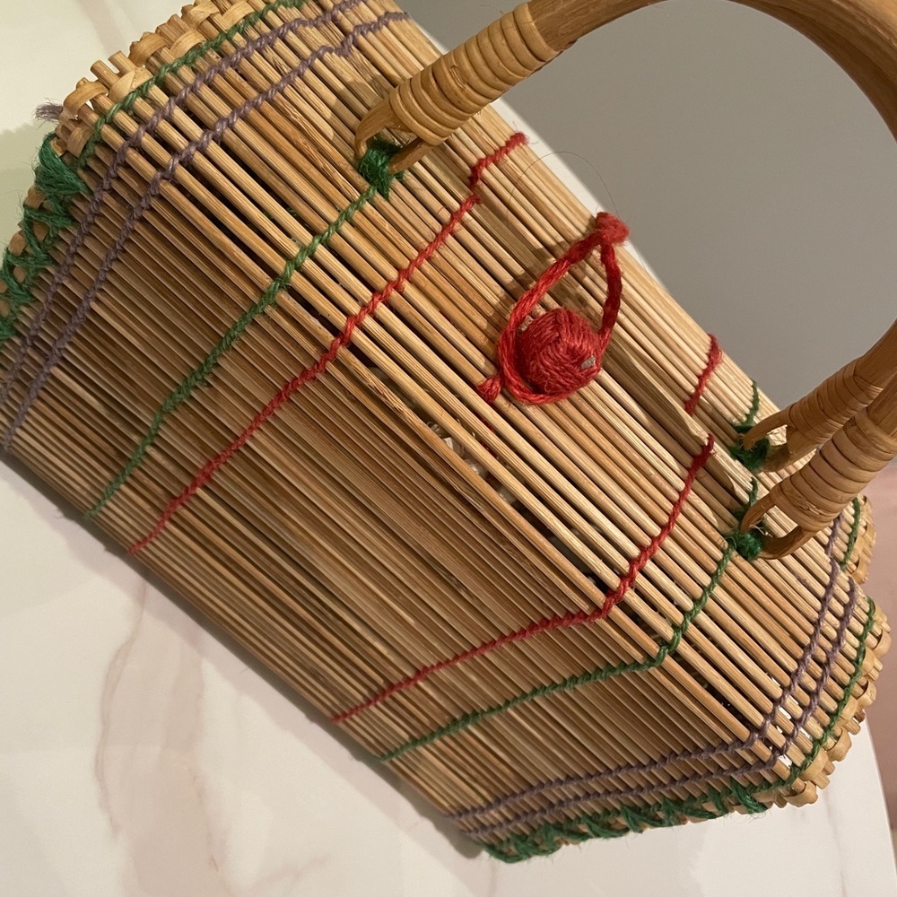 Stylish Jute Basket Bag - Picture 6 of 6